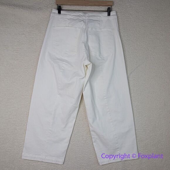 New! Madewell The Curvy‎ Emmett Wide-Leg Jean in Tile White , size 31 - Picture 9 of 15